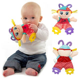 Newborn Baby Cute Playmate Plush Doll Toys Kids Cartoon Animals Hand Bells Rattles Toy Baby Teether Kids Teething Toys For Baby