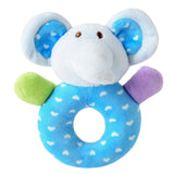 Newborn Baby Cute Playmate Plush Doll Toys Kids Cartoon Animals Hand Bells Rattles Toy Baby Teether Kids Teething Toys For Baby